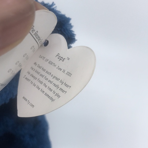 TY Beanie Baby Plush Pops Canadian Tie Version 8.5 inches - Picture 5 of 8